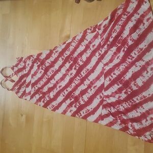 Calypso St. Barth for Target Maxi Dress Women Tie Dye Cotton Cross Back Size 2